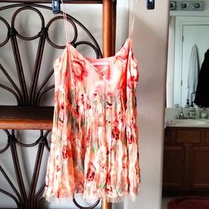 Giani Bini silk orange flowers camisole. Size M.